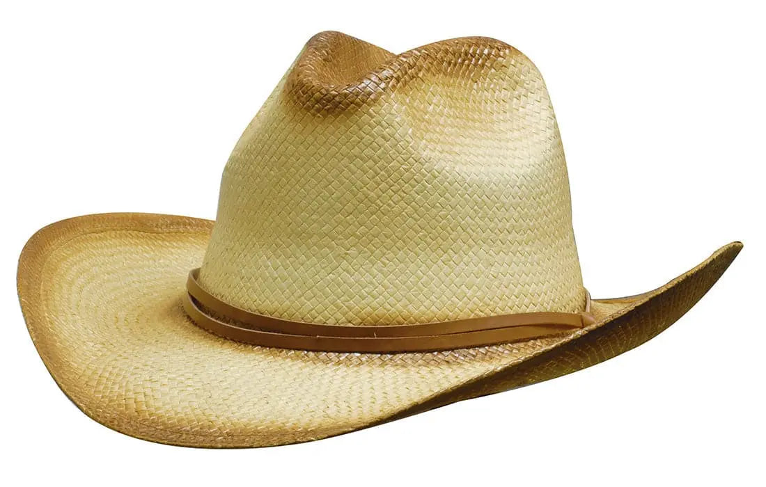 Headwear Sprayed Cowboy Hat Leather Band X12 - S4282 Metro Workwear.